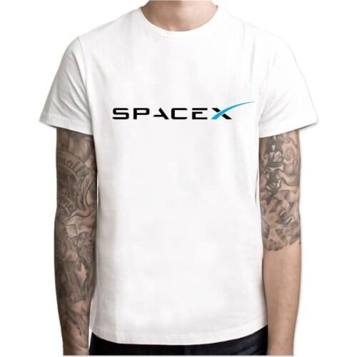 Space X T Shirt Mens Tesla Tees Casual Top Design Occupy Mars Modal Print Tee SHIRT Spacex Graphic Guitar Tees Men