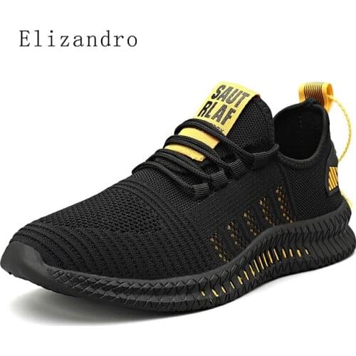 Trendy Sneakers Men 2021 Fashion Mesh Mens Casual Shoes Lightweight Vulcanize Shoes Man Walking Sneakers
