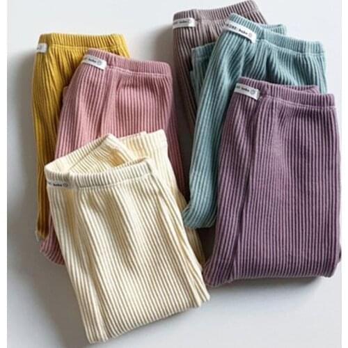 New Korean Style Toddler Leggings Baby Boys Girls PP Pants Cotton Baby Pantyhose Newborn Baby Pants Elastic Waist