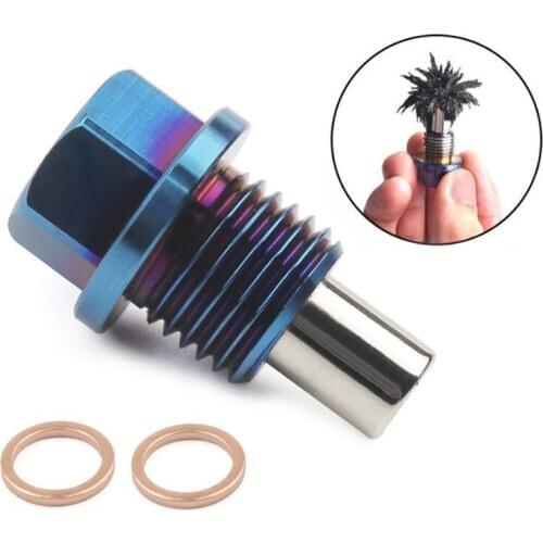 Aluminum Alloy Magnetic Oil Pan Sump Return Drain Plug Bung Fitting Adapter