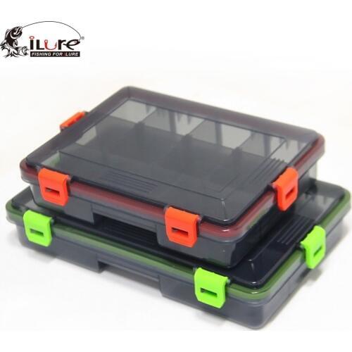 ILure Multi-Function Fishing Track Box Fishing Accessories Case Fish Lure Bait Hooks Tackle Tool pesca Compartments Storage Box