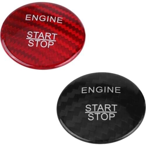 Carbon Fiber Car Start Stop Button Cover Set For For Mercedes Benz A B C Glc Gla Cla Ml Gl Class W176 W246 W205 X253 X156 C117