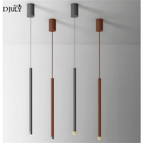 Nordic Danish design long tube art led pendant lights for living room restaurant loft decor hang lamp bar office light fixtures