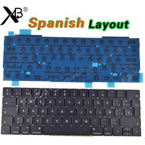 New A1706 Keyboard Spanish Spain SP Backlight Backlit for MacBook Pro 13.3" Retina A1706 2016 2017 MLH12 MPXV2 EMC3071 EMC3163