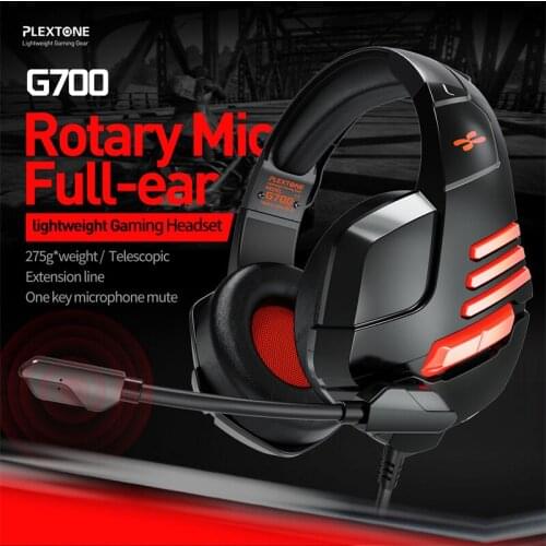 New PLEXTONE G700 headset wired gaming headset with mic lightweight design mobile computer notebook headset