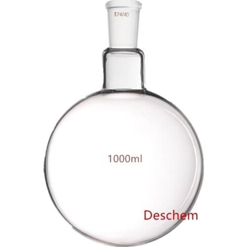 One neck,1000ml,24/40,Round bottom Glass flask,1L,1-neck,Lab Bottle,Heavy Wall