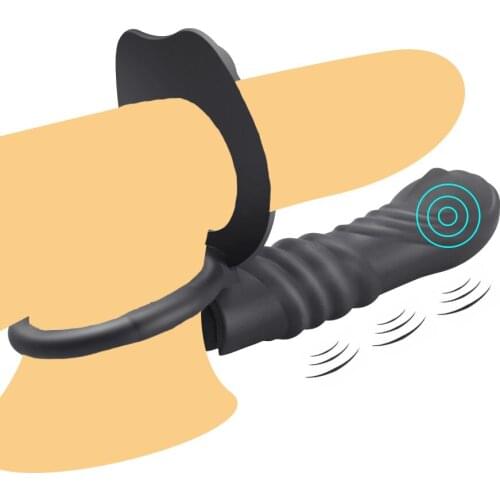 Couples Penis Vibration Rings Delay Ejaculation Penis Strapon Dildo Vibrator Strap On Penis Sex Toys for Male Adult Sex Toys