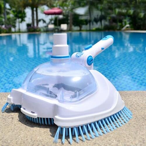 Swimming Pool Vacuum Head Nylon Bristles Transparent Manual Suction Machine Cleaning Spa Spring Vacuum Cleaner Cleaning Tool