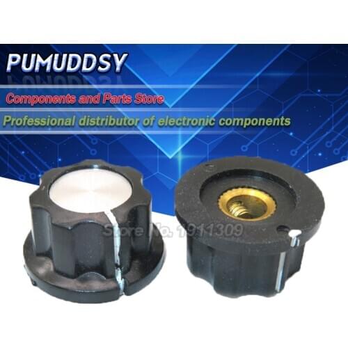 5PCS Hat MF-A03 potentiometer knob WH118/WX050 bakelite knob / copper core inner hole 6mm