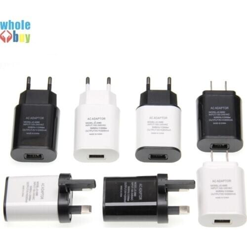 US UK EU Plug USB Charger 2A Safe Fast Charging USB Adapter Europe Travel Wall Charger for iPhone Samsung 200pcs/lot