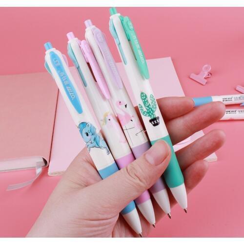 Flamingo Unicorn 4 Color Ballpoint Pen Doodle Pen Students Ballpoint Pen Manufacturer Stationery Wholesale