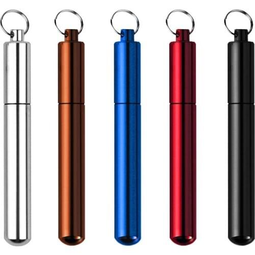 Kitchen Table Decoration Portable Outdoor Mini Color Alloy Fruit Salad Fork Toothpick Toothpick Holders Box Set