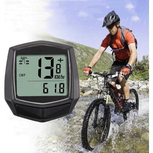 Bicycle Waterproof Bicycle Odometer Riding Cycling Speed Counter Code Table Digital LCD Computer Stopwatch Bicycle Speedometer
