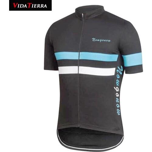 VIDATIERRA men 2019 Materials Lycra cycling jersey black Simple lines Maillot ciclismo bike jersey Elasticity Tight outdoor