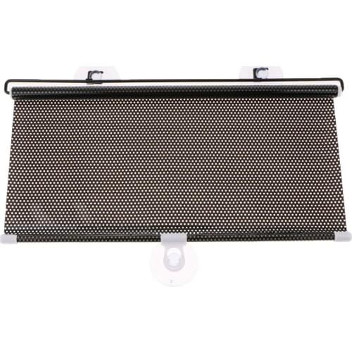 40x60 cm Retractable Car Curtain Anti-UV Window Windshield Auto Sunshade Blind Black Visor Cover Protector