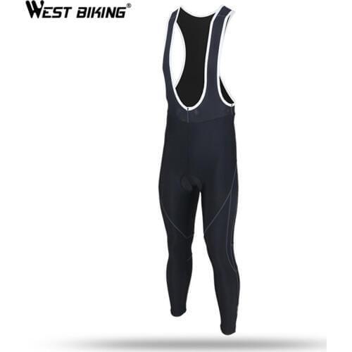 WEST BIKING Cycling Sports Bib Pants Riding Long Pants Breathable Quick-drying Bicycle Bib Pants Anti-UV Gel Padded Men Bib Pant