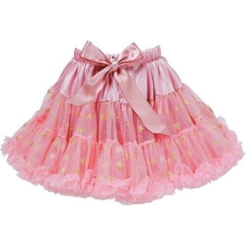 Girls Kids Tutu Skirt Dancewear Fluffy Ballet Performance Skirts Bow Belt All-Match Cute Mesh Chlidren Clothes 18M-7 Years 2021