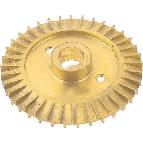 Water Pump Spare Part Solt Hole Double Side Brass Impeller Wheel 68mm Diameter