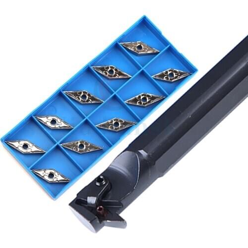 1pc S25S-MVZNR16 Internal turning tool bar of CNC lathe machining center 93°+10pcs VNMG1604 Wearresistant carbide turning insert