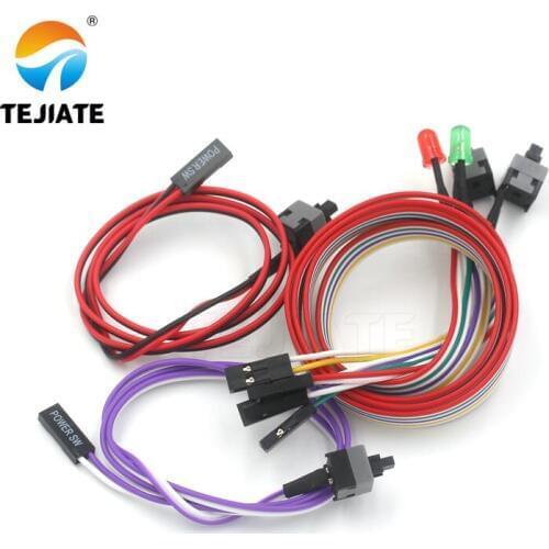 10PCS Power Reset-key Wire Boot-button Computer ON/OFF Connecting Line Reset-wire