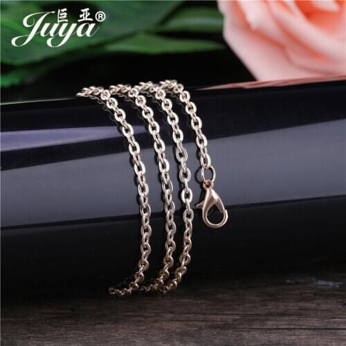 30PCS 2.7mm Alloy Chain with Lobster Clasps Adjustable Length 78cm Chain for Men Women DIY Necklace Pendant Jewelry Making
