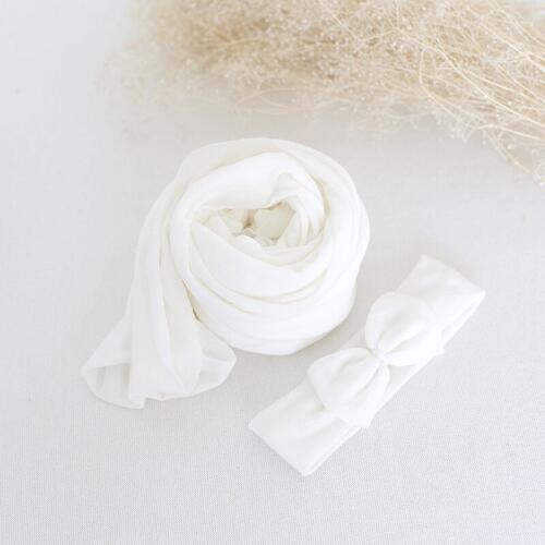 White 35*160 cm Wrap Newborn Photography Props Baby Photo Shoot Accessories Newborn stretch knit Jersey wrap