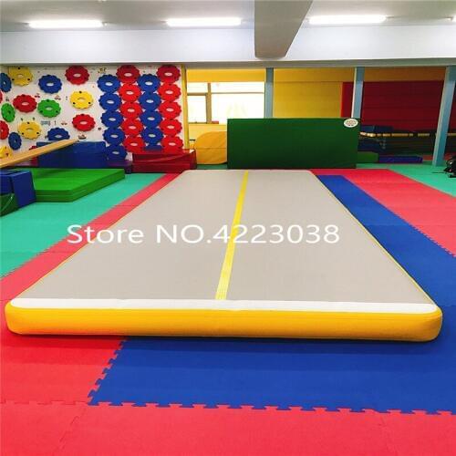 Free Shipping Door To Door 8m*2m*0.2m Inflatable Cheap Gymnastics Mattress Gym Tumble Airtrack Floor Tumbling Air Track For Sale