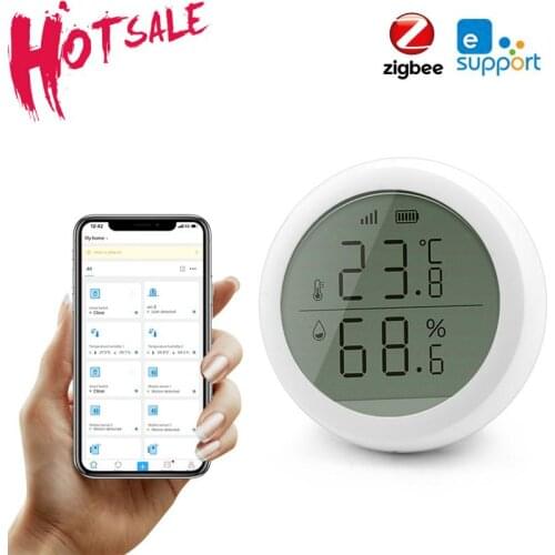 Tuya ZigBee Smart Home Temperature And Humidity Sensor With LED Screen Works With Google Assistant and Tuya Zigbee