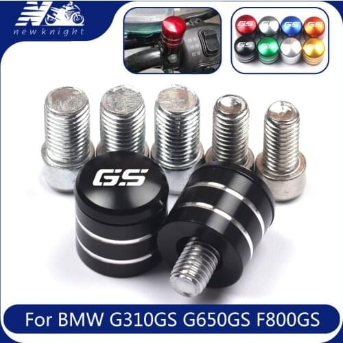 For BMW G310GS G650GS F800GS F850GS R1200GS R1250GS Mtorcycle CNC Aluminum Rearview Handlebar Mirror Bolt Screws Mount Adapter