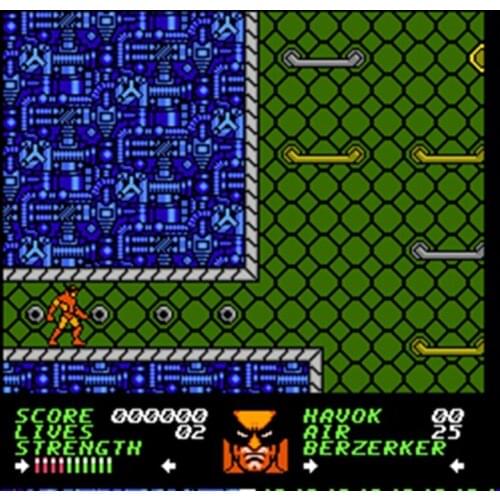 Wolverine 60 Pins English Version Game Cartridge for 8 Bit 60pin Game Console Region Free