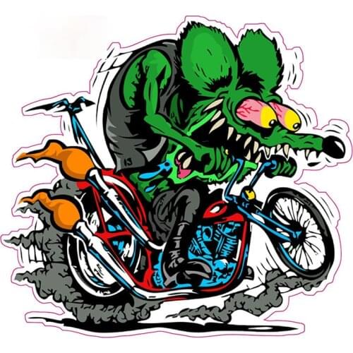 Personality Rat Fink Decal Funny Car Styling Graphic Car Decoration for Window Bumper Trunk Car Stickers Apply To Car Window