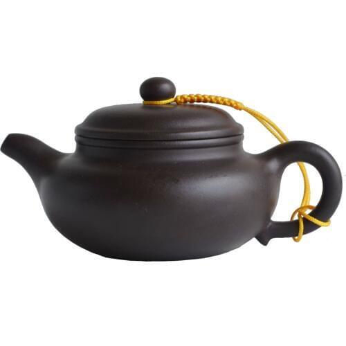 Yixing zisha teapot 240ml purple clay pot fanggu traditional chinese tea set handmade Pottery kettle Soak puer loose tea ware
