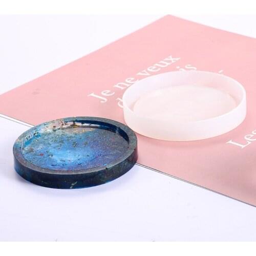 Coaster Silicone Mould Epoxy Resin Mold Round Square Hexagon Coaster Resin Mold W0YA