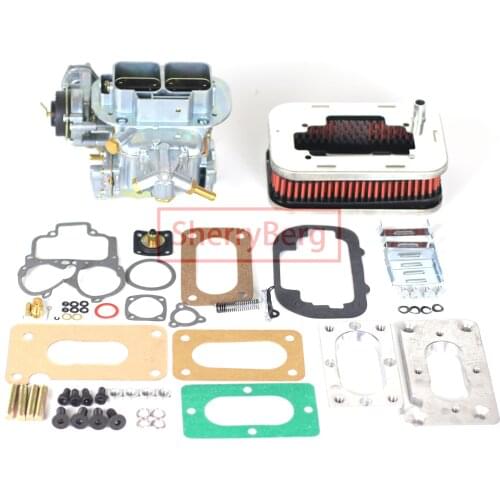 SherryBerg 32/36DGEV 32/36 DGEV DGES CARBURETOR + AIR Filter + Adapter Base Carb Kit for Toyota Nissan Datsun Suzuki Weber Solex