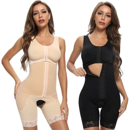 Waist Trainer Body Shaper Women Slimming Underwear Bodysuit Chest Collect Belly Flat Sheath Lingerie Thigh Compression Shapewear