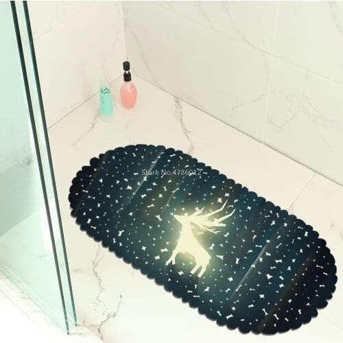 Elk Figure Balcony Bathroom Mat Hydrophobic Anti-skid Door Mat Swimming Pool Public Place Non-slip Mat