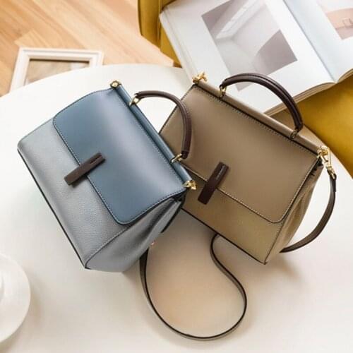 2021 new spring/summer leather messenger bag fashion womens shoulder bag ladies handbag leather free agent purses and handbags