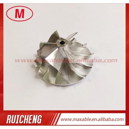 KP39 37.40/50.60mm 6+6 blades high performance turbo billet/milling/aluminum 2618 compressor wheel