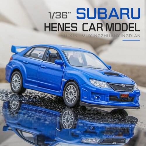 RMZ City 1:36 Subaru WRX STI Car Styling Licensed Diecast Car Model Toy Alloy Metal high simulation for collection/gifts