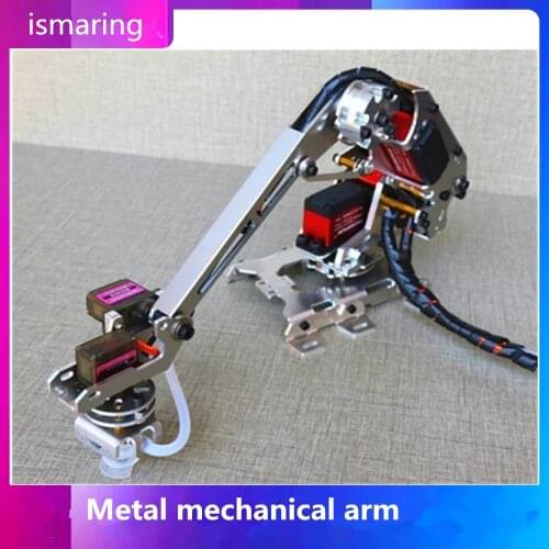 Metal mechanical arm Multi-degree of freedom manipulator Industrial robot model Six-axis robot