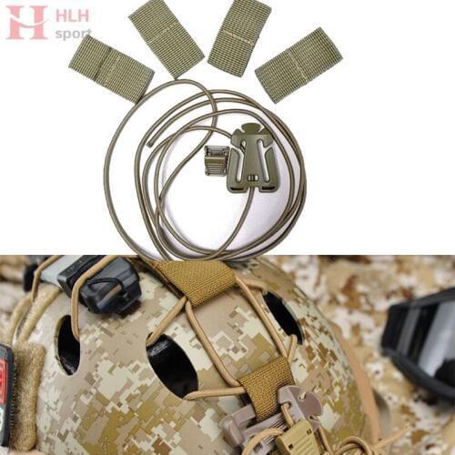 Multifunction DIY Helmet Accessories Long Tactical Helmet String for Fast and All OPS Helmet