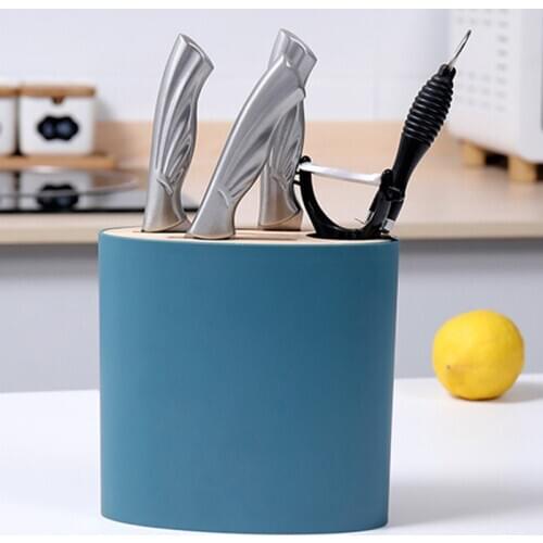 Multifunctional Kitchen Cutter Holder Knives Storage Rack with a Drain Hole kitchen Supplies CLH@8