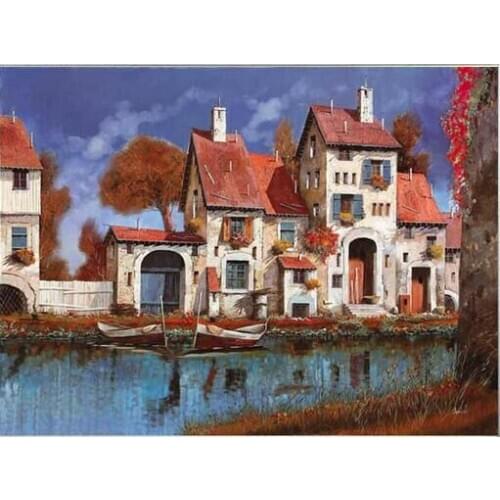 Oneroom Dmc Cross stitch series Home decoration 14/16/18/28 Diy Needlework kits embroidery Cross stitch kit House