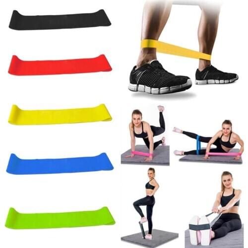 2020 NEW Yoga Resistance Band Exercise Loop Bands Fitness Loop Stretch Band Band Gym Equipment Training Exercise Latex Band