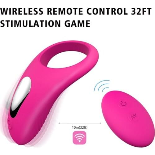 New 9 Frequency Dildo Ring Vibrator Massage Pleasure Stimulation Sex Toys for Women Men