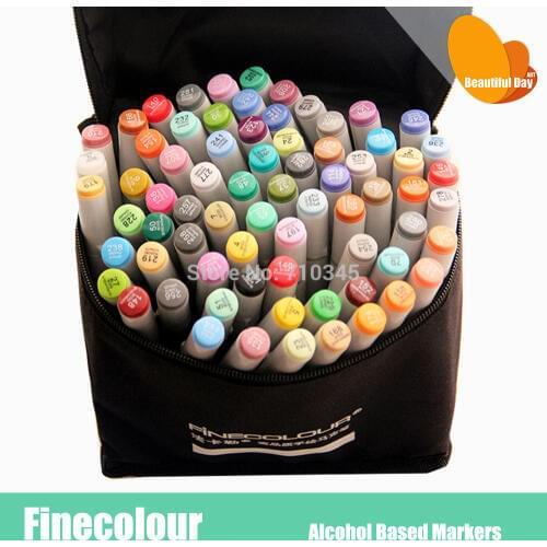 The updated second generation finecolour twin art alcohol based markers 10 colors, much cheaper