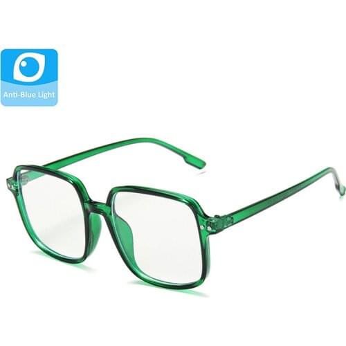 Anti Blue Light Block Glasses Children Square Eyeglass Girls Frame Kids Clear Lens Green Eyepiece Shades Boys Eyewear Child