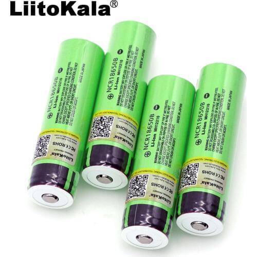 Liitokala Original NCR18650B 3.7 V 3400 mAh 18650 Rechargeable Lithium Battery for Panasonic Battery Flashlight (without PCB)