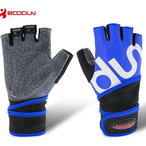 Boodun Sport Weight Lifting Gloves Gym Men Equipment Non-slip Breathable Wrist Wear-resistant Fitness Bell Exercise Women Gloves