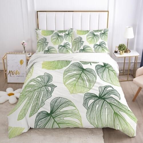 Modern Quilt/Comforter/Blanket Case Pillowcase Bedding Sets Duvet Cover Set with Zipper 3D Design King Queen Twin Size Bed Linen